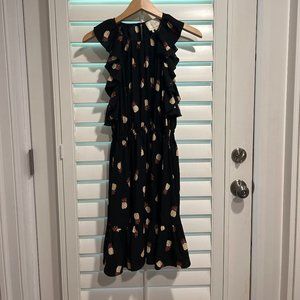 Kate Spade Black Pineapple Dress